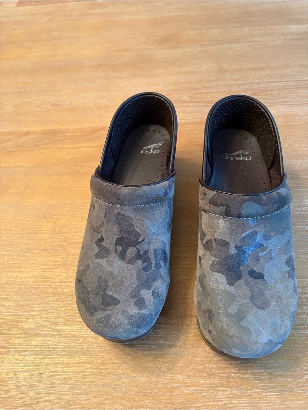 Dansko Kids Clog — Gray Camo Slip-On